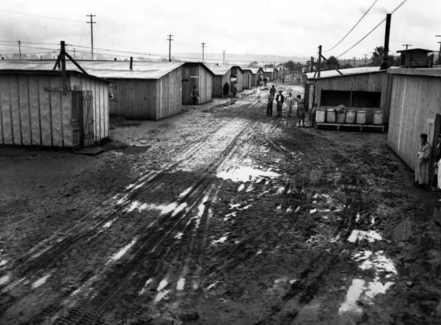 Muddy conditions at Puyallup Assembly Center